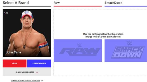 wwe make your own draft.